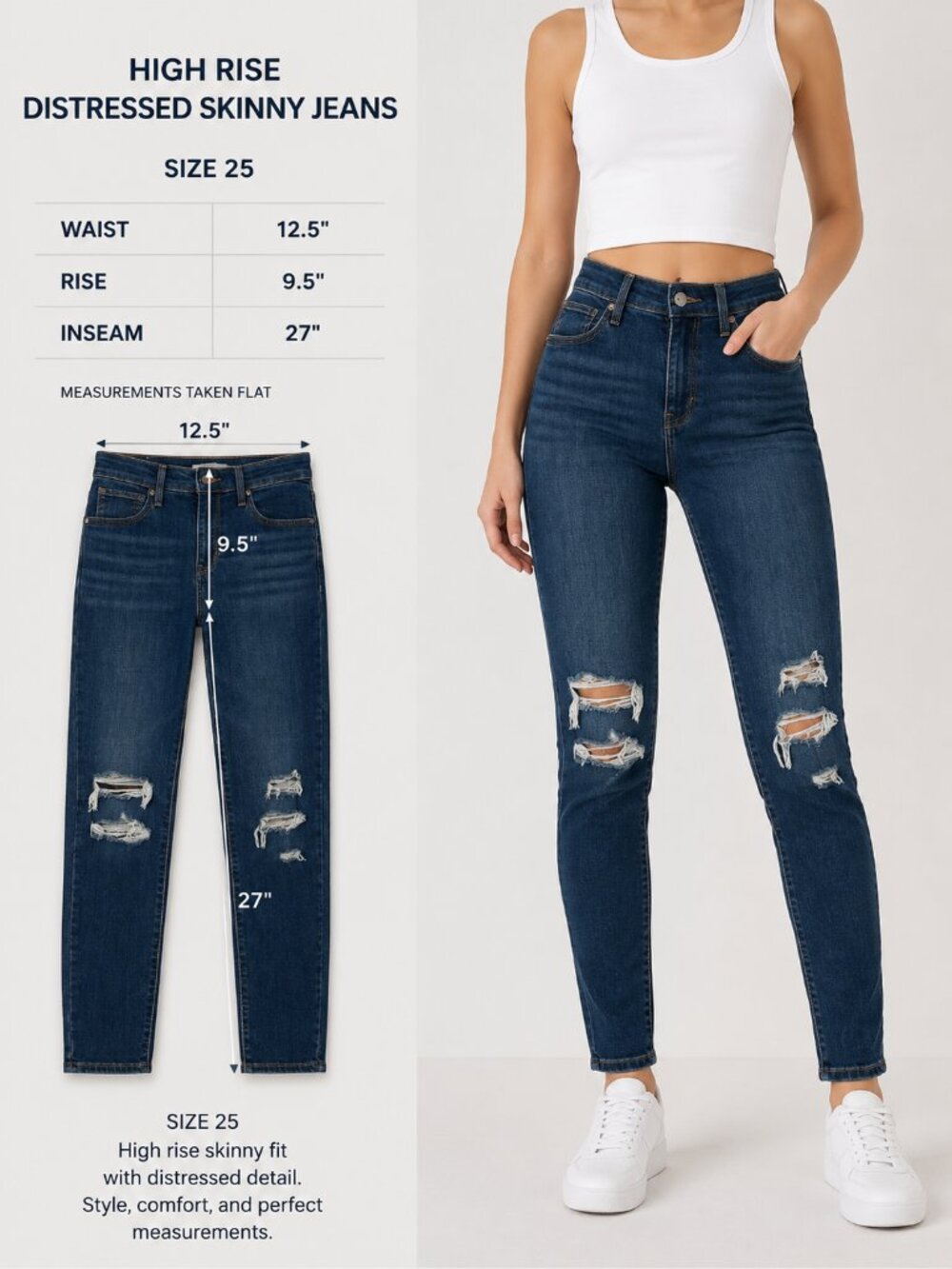 Levi’s Destroyed High Rise Skinny Jeans